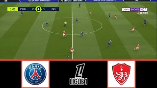 PARIS SAINTGERMAIN VS STADE BRESTOIS 29  LIGUE 1 20242025  FOOTBALL LIFE 2024 [upl. by Antoni70]