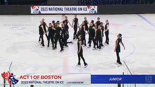 Act I of Boston  JUNIOR Choreographic Exercise CE  2023 Theatre on Ice Nationals [upl. by Neelac698]