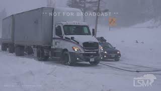 312023 Donner Pass CA  Insane Blizzard Blasts California [upl. by Asilak]