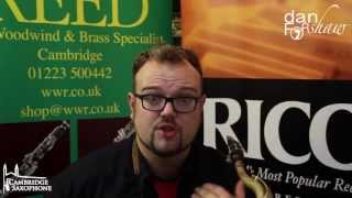 Dan Forshaw of Cambridge Saxophone on Preparing his RICO Reeds [upl. by Asum498]