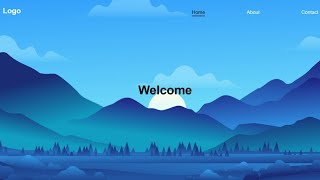 Parallax scrolling website using Html amp Css amp Js  How to create a website using Js [upl. by Hotchkiss]