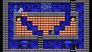 Kings Valley 2 MSX Konami 1988 ٍStage 1 لعبة وادي الملوك كمبيوتر صخر [upl. by Aeet539]