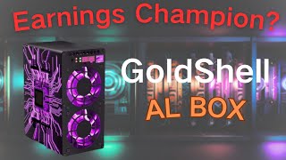 Goldshell AL BOX Efficient Silent Mining  60 Daily [upl. by Einahpats]