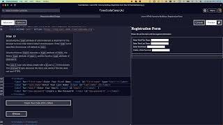 LEARN HTML FORMS BY BUILDING A REGISTRATION FORM STEP 19 freecodecamp learncss registrationform [upl. by Ru]