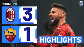 MILANROMA 31  HIGHLIGHTS  Incredible win for the Rossoneri in thriller  Serie A 202324 [upl. by Nnaeel160]