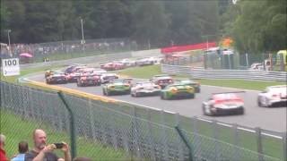 CRASH  ACTION Blancpain GT Series at 24H of SpaFrancorchamps 2016 [upl. by Nnairek219]