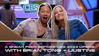 A Sneak Peek Before CES 2024 Opens with briantong and iJustine [upl. by Wainwright]