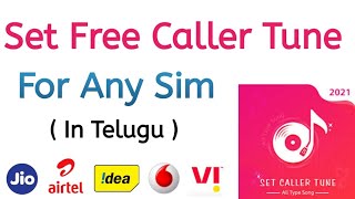 How to set free caller tune in telugu  Free caller tune in android [upl. by Aelyk]