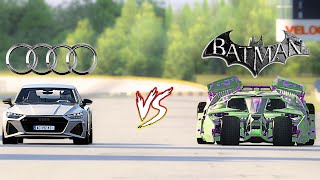 BATMOBILE vs AUDI RS6  DRAG RACE dragrace audi batman carracing assettocorsa gaming gameplay [upl. by Elaweda385]