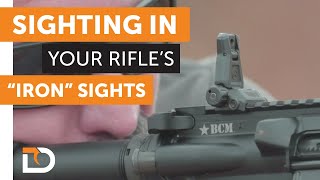 Daily Defense Season 2 EP 26 Sighting In Your Rifles quotIronquot Sights [upl. by Klockau]