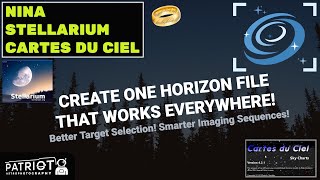 Create and Use a Horizon File in NINA Stellarium and Cartes du Ciel [upl. by Shelden]