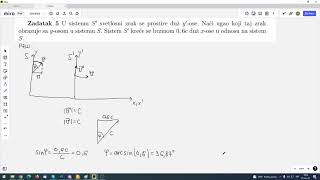 Specijalna teorija relativnosti Zadatak [upl. by Ijies62]