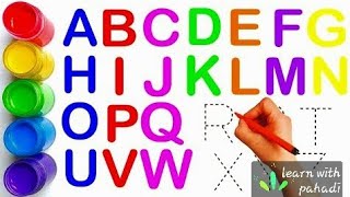 ABC writing 123 Number123 learn to count alphabet a to z ABCABCD 1 to 100 no learnwithpahadi [upl. by Porett]