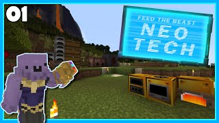 FTB NeoTech  Ep1  Bronze Age Beginnings amp Hunt For Sugar Cane [upl. by Nnahoj839]