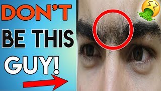 How to SHAPE your eyebrows to look SEXY Eyebrow grooming for men [upl. by Manvel]