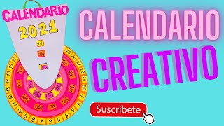 CALENDARIO CREATIVO EN CARTÓNMANUALIDADES [upl. by Naesad]