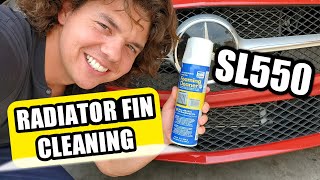 SL550 Radiator Fin Cleaning with Coil Cleaner [upl. by Gautious]