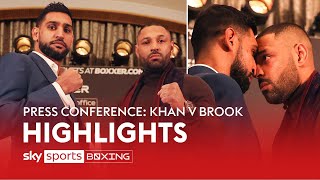 HEATED 😡Amir Khan vs Kell Brook  Press Conference Highlights [upl. by Jakoba]