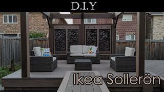 DIY Deck Part 14 Ikea Sollerön review assembly and how to protect it from rain and snow [upl. by Htennaj]