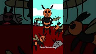 Hornet amp Moth Season  Cat Kiss poorly animated shorts fyp animation cartoon [upl. by Zelma157]