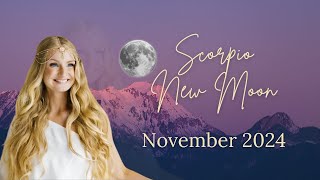 ♏ Scorpio New Moon November 2024 🌚 Intuition Alchemy amp Soul Level Transformation [upl. by Oetam946]