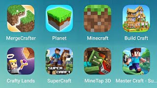 Merge Craftet Planet Minecraft Build Craft Crafty Lands SuperCraft MineTap 3D Master Craft [upl. by Ecinahc]