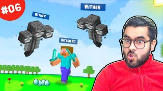 2 Withers EPIC Fight 🔥  Minecraft Survival 6  Hitesh KS [upl. by Franchot]