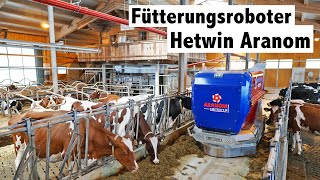 Hightech im Kuhstall  Fütterungsroboter Hetwin Aranom  Kühe automatisch füttern [upl. by Meggie]