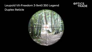 Leupold VXFreedom 39x40 350 Legend Reticle Duplex  Optics Trade Reticle Subtensions [upl. by Ellehcer]