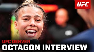 Luana Santos Octagon Interview  UFC Denver [upl. by Aurelia]