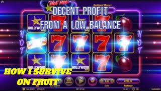 THAT FIRST SPIN LUCK HOT HOT HOLLYWOOD FRUIT SLOT [upl. by Derrik]