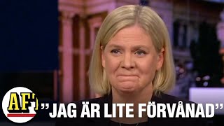 Magdalena Andersson kritiserar SVTs fråga till Stenevi [upl. by Naiva]