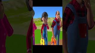 Funny Game  Play Game Throw Saw Mask Watermelon vs HoneyComb Candy Shapes with Scary Teacher 3D [upl. by Denver673]