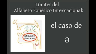 Límites del Alfabeto Fonético Internacional el caso de ǝ [upl. by Attenrad]