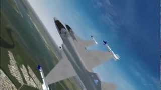 FSX Tigershark F5 Formation above Santa CatarinaBrazil Part 2 [upl. by Llertnauq843]