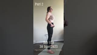 Day 150 Chloe Ting Transformation amp Weight Loss Challenge 2023 Motivation 💚Part 2 [upl. by Gaye]