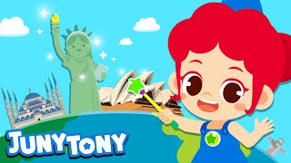 Lugares Famosos del Mundo  Culturas del Mundo  Canciones Infantiles  JunyTony en español [upl. by Mel567]