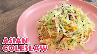 Asian Coleslaw  Asian Cabbage Salad with Oriental Dressing  Hungry Mom Cooking [upl. by Marta]