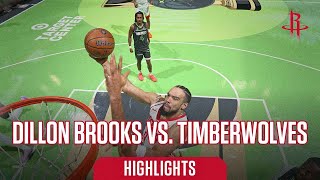 Dillon Brooks 22 points vs TWolves l Houston Rockets [upl. by Bonneau874]