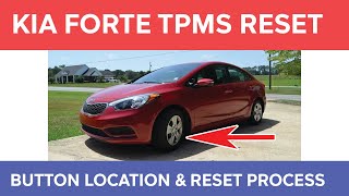 Kia Forte TPMS Reset Button Location and How To Reset [upl. by Lledrev]