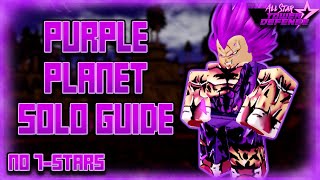 Purple Planet Raid Solo Guide  No 7Stars   All Star Tower Defense [upl. by Yesteb]