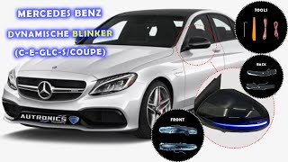 Mercedes Benz  Dynamische Blinker Signal Leuchte SeitenspiegelCEGLCS  Coupe  Anleitung [upl. by Gesner548]