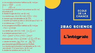 LINTEGRALE 2BAC SC MATH V13 [upl. by Waers]