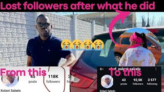 xolani lost over 26 000 followers 😱😱 [upl. by Small]