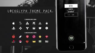 Top 20 LockGlyph X Themes Jailbreak iOS 10 [upl. by Klinger738]