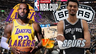 Los Angeles Lakers vs San Antonio Spurs Live Play by Play amp Reaction [upl. by Akiaki]