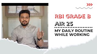 My daily study routine while working  RBI Grade B  SBI PO  Shreyash Vajir [upl. by Kenti]