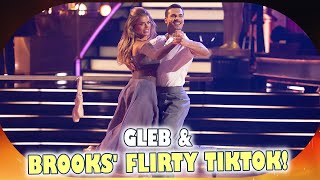 Steamy Chemistry Gleb Savchenko amp Brooks Nader Heat Up DWTS with Flirty TikTok [upl. by Oinegue]