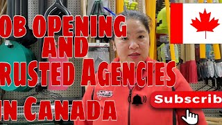 Trusted Agencies in Canada and Jobs Opening 2024 and 2025 [upl. by Stanwin509]