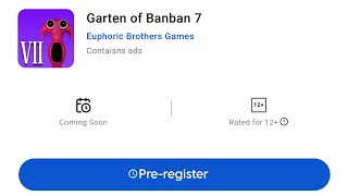 Garten of Banban 7 Mobile Preregister Now [upl. by Haramat]